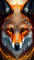ARTGOTO Diamond Painting Eckige Steine Groß XXL Bilder Erwachsene,40x70cm Fuchs A,5D Diamant Painting Set Viereckige Quadratische Steine mit Zubehör Für Wohnzimmer Dekoration