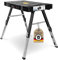 ELITE 6-in-1 Profi-Werkbank – Mobile, multifunktionale Werkbank für DIY und Handwerk, als Werkbank, Sägebock, Rollbrett, Tisch, Transportroller und Steckdose nutzbar, TÜV & GS-geprüft
