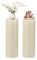 SuhoFutus Set di 2 colonne per fiori, 100 cm, colonna decorativa per matrimonio, in cartone e PVC, portata 50 kg, pieghevole, in cartone Centerpiece, colonne bianche per composizioni floreali, torte