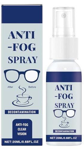 Anti -Fog -Objektivspray - antifogg -Spray für Gläser | Anti -Nebelspray für Schwimmbrillen | 20 ml wasserdichtes antifogg -Spray -Auto | Anti -Nebel -Sprühauto -Windschutzscheibe, professionelle Defo