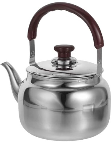 Alipis Hervidor De Tetera De Metal Acero Inoxidable 2000ml Compatible Con Estufas