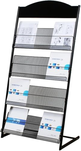 4-stöckiger Bodenstehender Zeitungsständer Prospektständer Geeignet Für Ausstellungen, Einkaufszentren, Krankenhäuser, Büros, Einfach Zu Montieren