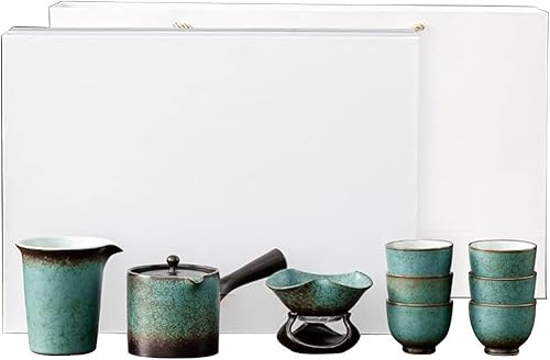 MRKU Teetassen, Teedose, Reisetasche. Schönes asiatisches Teeservice für Erwachsene.