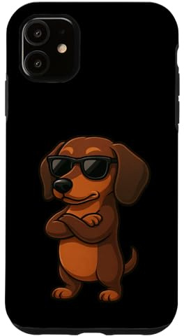 Cool Dachshund Cartoon Funny Sausage Dog Case for iPhone 11