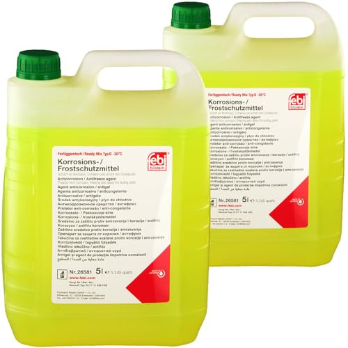 Febi Bilstein 2x 26581 Frostschutz (10 L) | 2x 26581, Febi Frostschutzmittel A 5 L, Dieselfrostschutz