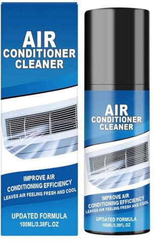Foaming Air Conditioner Cleaning Spray, 100ml Air Conditioner Cleaner, No Rinse Deep Cleaning Foam Spray for Evaporator and Condenser Coils