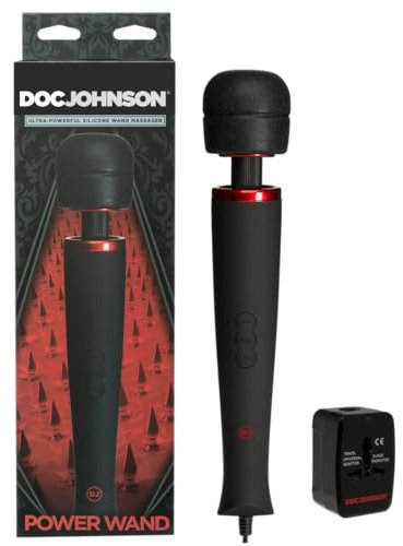 Doc Johnson - Kink Power Wand Klitoris Massager, Schwarz
