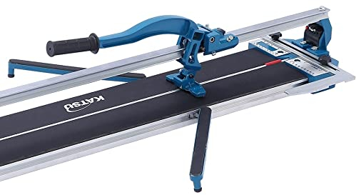 KATSU 600mm Tagliapiastrelle Manuale Professionale con Guida di Scorrimento Singola e Guida Laser, Alluminio Base, per Taglio Precisione di Piastrelle in Gres Ceramica 347752