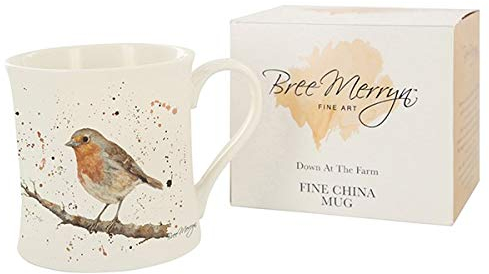 Bree Merryn Fine China Ralph Robin Animal Mug Boxed Collection 8.5x8cm