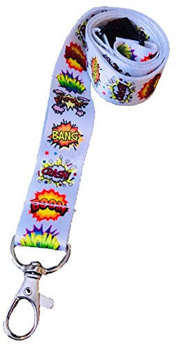 Schlüsselband mit Comic-Streifen, 20 mm