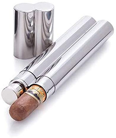 YGLONG Petacas De Alcohol Mini Frasco de Cadera Doble Tubo 2oz Frasco Soporte de Acero Inoxidable Flagón de Bolsillo Personalizado Tabho Webware Botella de Vino Petaca Acero Inoxidable