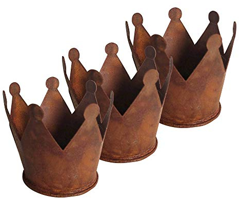 UNUS Krone Rost Ø9,5 cm im 3er Set
