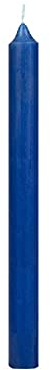 durchgefärbte Rustic Tafelkerzen, Haushaltskerzen Blau 180 x Ø 22 mm, 10 Stück