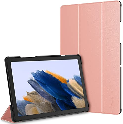JETech Hülle für Samsung Galaxy Tab A8 10,5 Zoll 2021 (SM-X200/X205/X207), Dünne Leichte Stand Tablet Schutzhülle mit Auto Wachen/Schlafen (Roségold)
