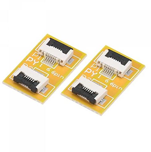 sourcing map FFC FPC Extensión Placa PCB Extensión ZIP HDD Conector 6 Pines Paso 0,5mm Una Cara para LCD 3D Impresora Cámara DVD TV Portátil Audio Paquetes 2