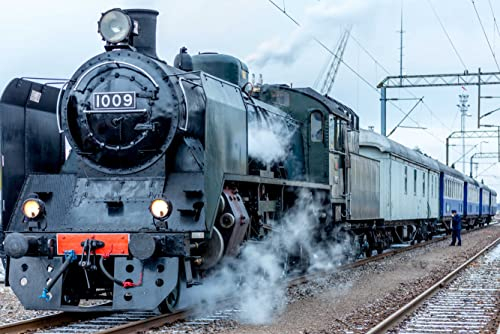 HANSEPUZZLE 109836 - Eisenbahn Puzzle 2000 Teile | Fortbewegung Puzzle mit hochwertiger Puzzle Aufbewahrung: Kartonbox und Wieder verschließbarem Beutel | Puzzle-Maße: 90 x 60 cm