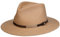 LIERYS Melvarton Travellerhut mit Lederband Damen/Herren - In Italien gefertigt - Aus 100% Wollfilz - Wasserabweisend - Knautschbar - Krempenbreite 7.5 cm - Hut Herbst/Winter beige M (56-57 cm)