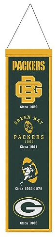 Green Bay Packers EVOLUTION NFL Wool Banner 80x20cm