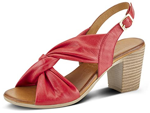 Spring Step Damen Madeleine Knöchelriemchensandale, Rot/Ausflug, einfarbig (Getaway Solids), 36.5/37 EU