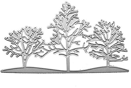 Drei Bäume 2023 Metall Stanzformen Scrapbooking Prägung Karte Schablonen Form Papier Album Foto Handwerk K5G9