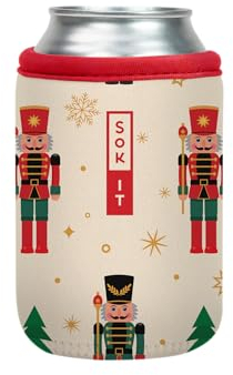 Sok It Can Sok Schutzhülle für Bier und Limonade, isolierte Neopren-Hülle (klassischer Nussknacker, 340 ml Dosenhülse)