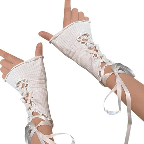 FUZYXIH Y2k Arm Cover Y2k Arm Sleeves Lolit Arm Sleeves JK Arm Sleeves Y2k Arm Cuffs Arm Warmer Lolit Wrist Cuff Sleeves Cuffs Y2k Arm Warmers Star
