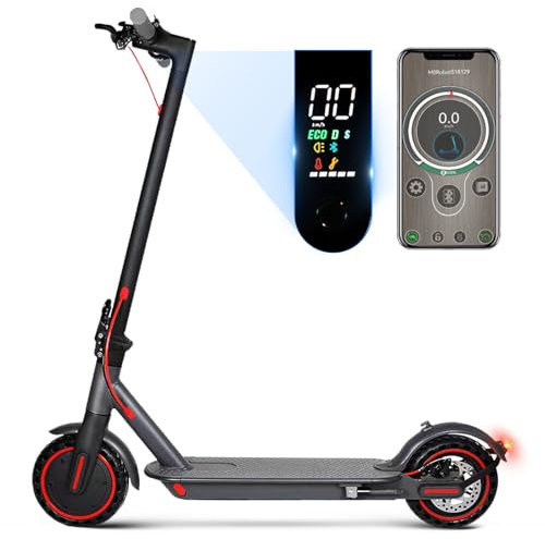 Patinetes Electricos para Adultos,Patinetas Electricas de Doble frenado, Patinete Electrico Adolescentes,Neumáticos 8.5'' Patinetas Electricas,Batería de 10,4Ah Autonomía 25~35Km, Conexión App