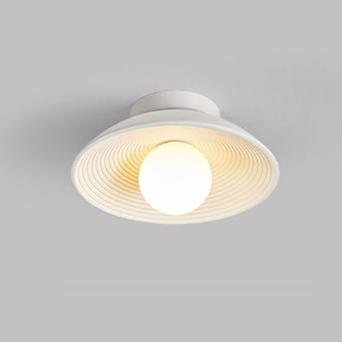 NSXBY Vintage Deckenleuchte, chinesische Zen-Deckenleuchte, Wabi-Sabi-Stil B & B-Eingangslicht, Balkon Lichtgang Licht Korridor Licht Eingangslicht,Weiß