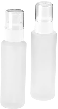 DOITOOL 2St Kosmetische Flaschen Taschen-Parfümspender Spender in Reisegröße Sprühflaschen Reisesprühflasche Flaschen teilen Reiseflaschen Glasflasche Shampoo-Flasche reisen Weiß