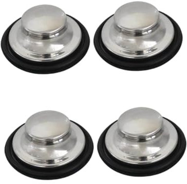 Amosfun 4 Piezas Tapón del Fregadero Tapón De Drenaje De La Bañera Tapón De Fregadero De Cocina Tapón De Bañera Tapones De Drenaje De Bañera Hundir Triturador De Basura Acero Inoxidable