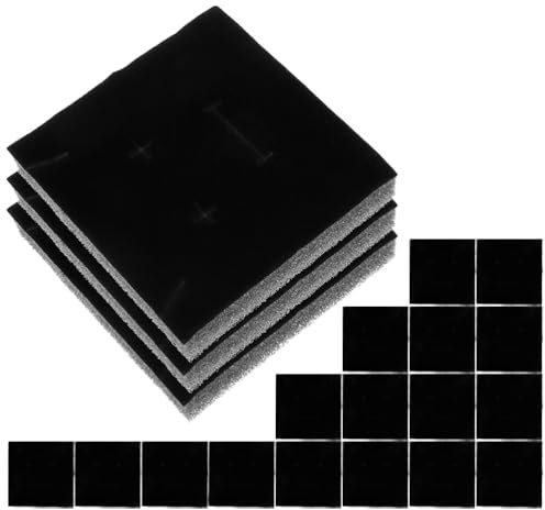 WRITWAA 20 Pcs Black Sponge Jewelry Box Inserts for Rings and Earrings Soft Foam Cushion Pads for Jewelry Display and Gift Boxes Reusable and Easy to Clean