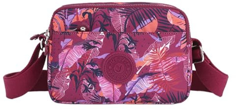 FAVORTALK Handtasche Damen Umhängetasche Kleine Wasserdicht - Messenger Handtasche Crossbody Bag Nylon Schultertasche Tragetasche mit Gurt Breiftasche für Arbeit Sport - DJB00904
