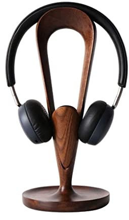 Kopfhörer-Aufhänger, Kopfhörer-Aufhänger, Headset-Halter, Kopfhörer-Ständer mit Wickler, aus Holz, praktischer Universal-Kopfhörer-Halter, Gerätezubehör, Geschenk, Kopfhörer-Ständer for Schreibtisch (