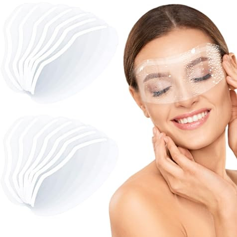 XNIVUIS 80 Pièces Boucliers de Douche Transparent Hairspray Shield, Visière Souple Transparente Masques Faciaux Protecteur Visière de Protection pour Salon Coiffure Extensions Cils