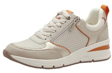 Tamaris Schnürer Damen Vegan sportlich orange,EU 38