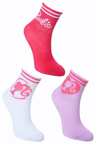 Set 3 Paia di Calzini in Cotone per Bambine (IT, Numero, 31, 34, Rosa)