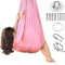 tylxayoxa Aerial Yoga Hängematte Set, Aerial Yoga Swing Air Fliegen, Nestschaukel, Yoga-Schaukel Hammock Swing 200 Kg Max. Tragfähigkeit Mit Beschläge, Anti-Gravity-Übungen(Pink,150x280CM/59x110in)