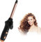 TANSHINE Mini arricciacapelli senza fili, 13 mm, da viaggio, per capelli corti, piccolo, portatile, ricaricabile tramite USB, senza fili, con piastra in ceramica, batteria da 4000 mAh, nero