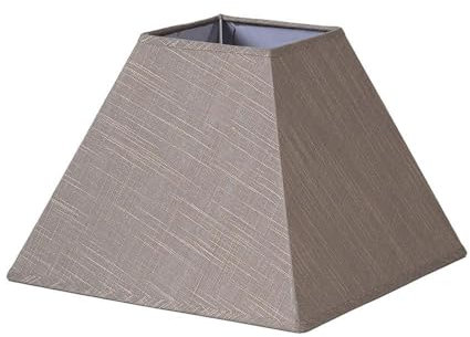 monkey ladder Lampenschirm Pyramide, Durchmesser 45 cm, Höhe 32 cm, Material Leinen grau, elegantes und funktionales Design