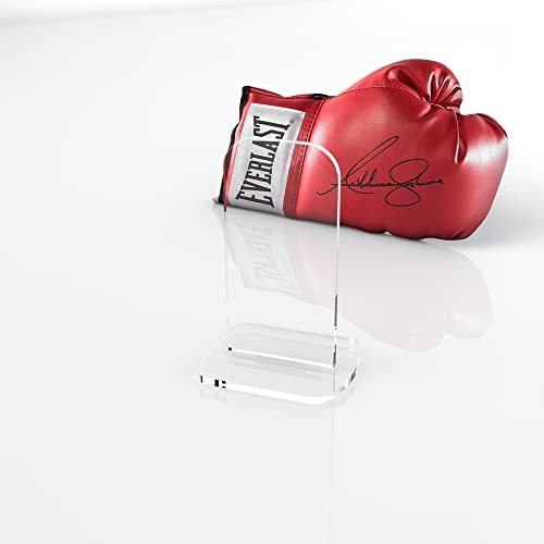 Plexico Upright Boxing Glove Display Stand/Signed Autographed Holder (Clear Base)