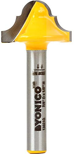 Yonico 13021q 3/16-Inch Radius Double Roman Ogee Groove Router Bit 1/4-Inch Shank