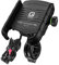 Hoembpn YGL Universale Alluminio Porta Cellulare Motocon con Porta di Ricarica USB, 360 °Regolabile Compatibile da 3,5-6 Pollici Telefono Moto Supporto Smartphone per Scooter Moto Bicicletta(Nero)