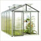 GFP Gewächshaus Diamas 23 Light 235x385 cm - 12 mm Doppelstegplatten - Farbe Aluminium Natur Grau