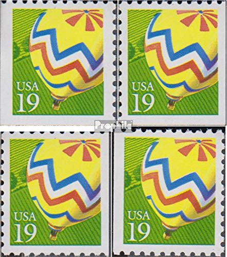 Prophila Collection USA 2134Dl,Dr,Eru,Eul (kompl.Ausg.) postfrisch ** MNH 1991 Heißluftballons (Briefmarken für Sammler) Flugzeuge/Ballons/Zeppeline/Luftfahrt