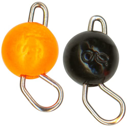 FTM Omura Tungsten Cheburashka - 2 Jigköpfe, Gewicht:2g, Farbe:schwarz/orange