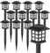 GIGALUMI Solarlampen für außen, 12 Stück Solarleuchten für Garten, warmweiße Solar-Gartenleuchten, Solarleuchten für Landschaft, Weg, Hof, Terrasse, Einfahrt