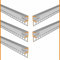 BARO (BO) Fliesenabschlussprofil Aluminium 5 x 2m eloxiert | Fliesenleiste für Led Streifen bis 1cm Breite | U-Profil Fliesenschiene + Acryl Abdeckung milchig weiß (opal)
