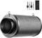 VIVOSUN 4 Inch Air Carbon Filter Odor Control with Australia Virgin Charcoal for Inline Fan, Grow Tent Odor Scrubber, Pre-Filter Included, Reversible Flange 4 x 14, Black