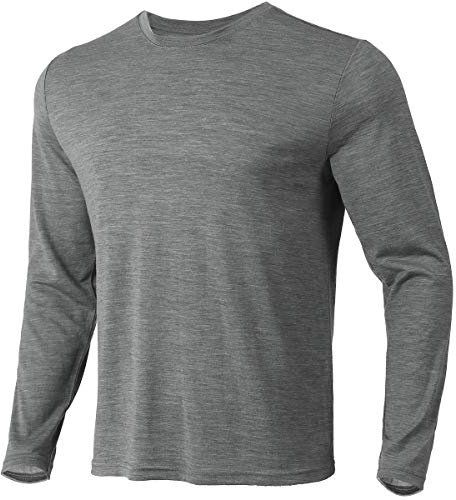 Merino Protect 100% Lana Merino Hombre Camisetas Termicas Suaves Pullover Resistencia Al Olor Jersey para Cazar Y Hacer Senderismo