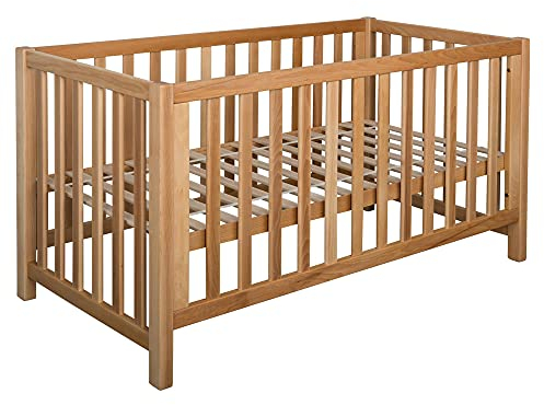 Bubema Babybett Nils Classic (Größe: 60x120 cm; Farbe: Natur geölt)